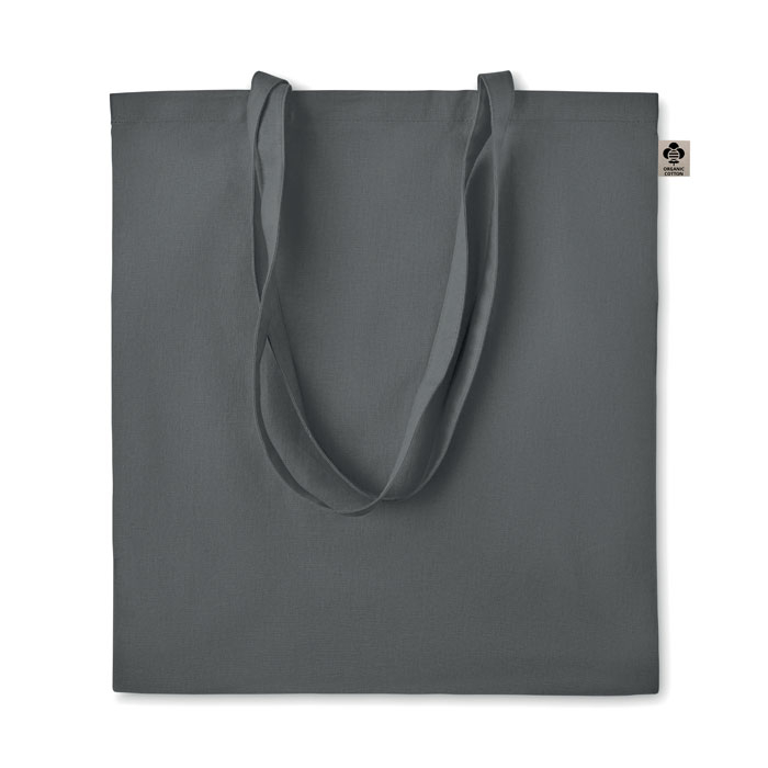 Tote bag coton bio publicitaire 140g - ZIMDE Gris foncé